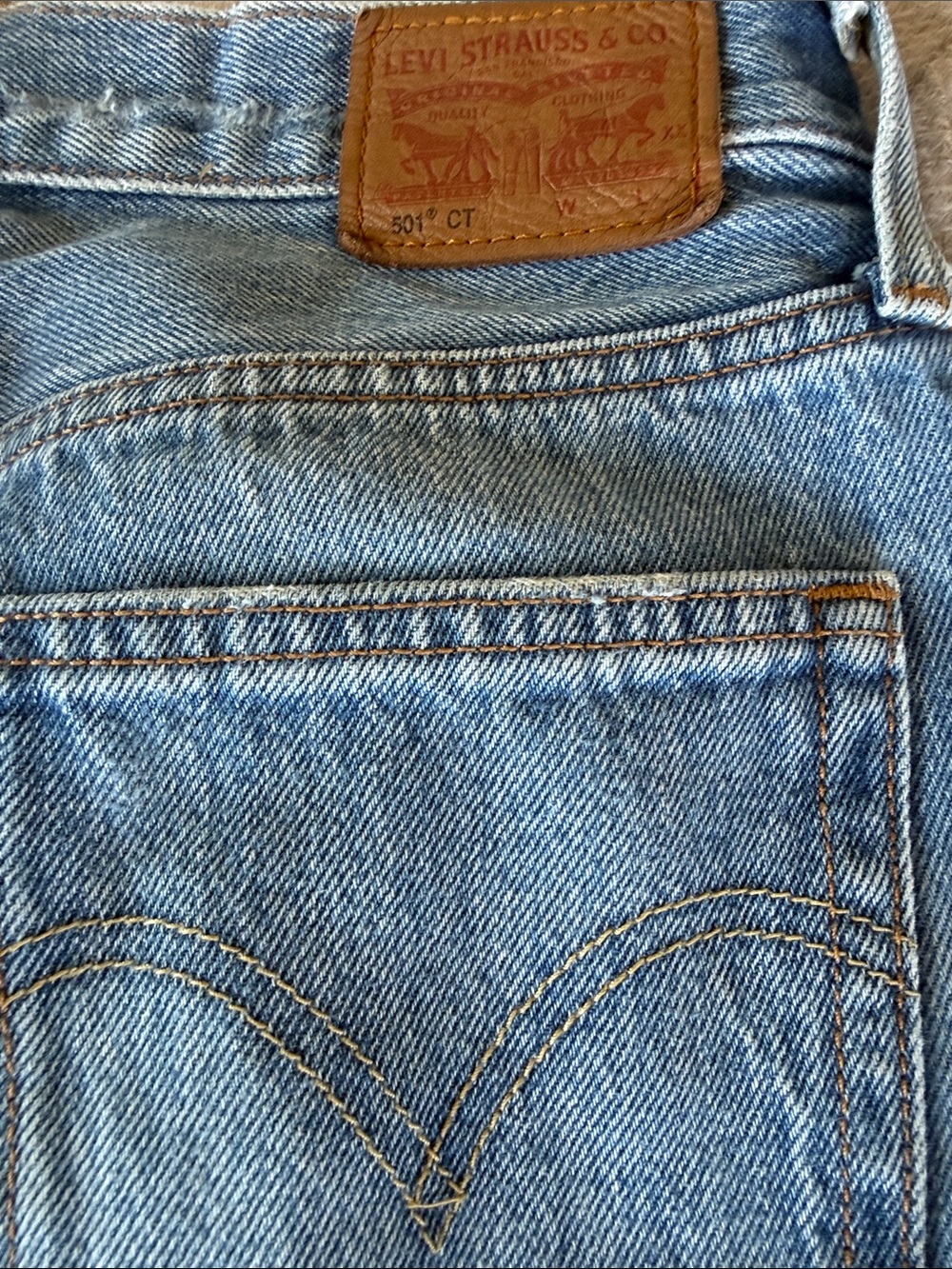 Levi's Light Blue Men's Straight Jeans with Signature Back Pocket